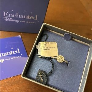 White Gold Disney Cinderella Ring